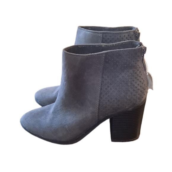 NWOB American Eagle Gray Size 8.5 Block Heel Ankle Booties - Picture 5 of 10